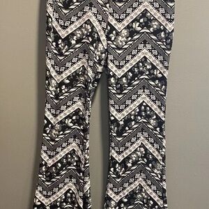 Super Trendy Black, White & Gray Bell Bottoms
30" Inseam